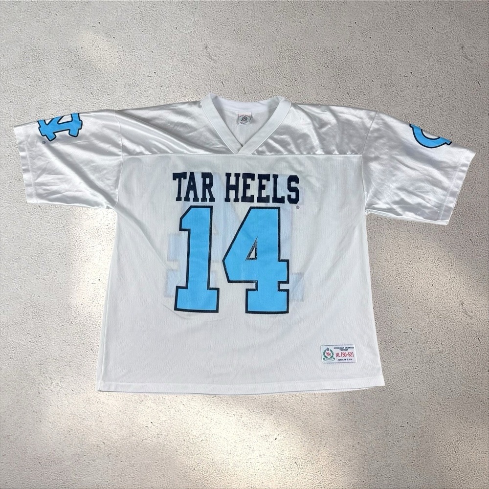 Vintage North Carolina Tarheels NCAA Football Jersey #14 Men's XL‎ USA 90s